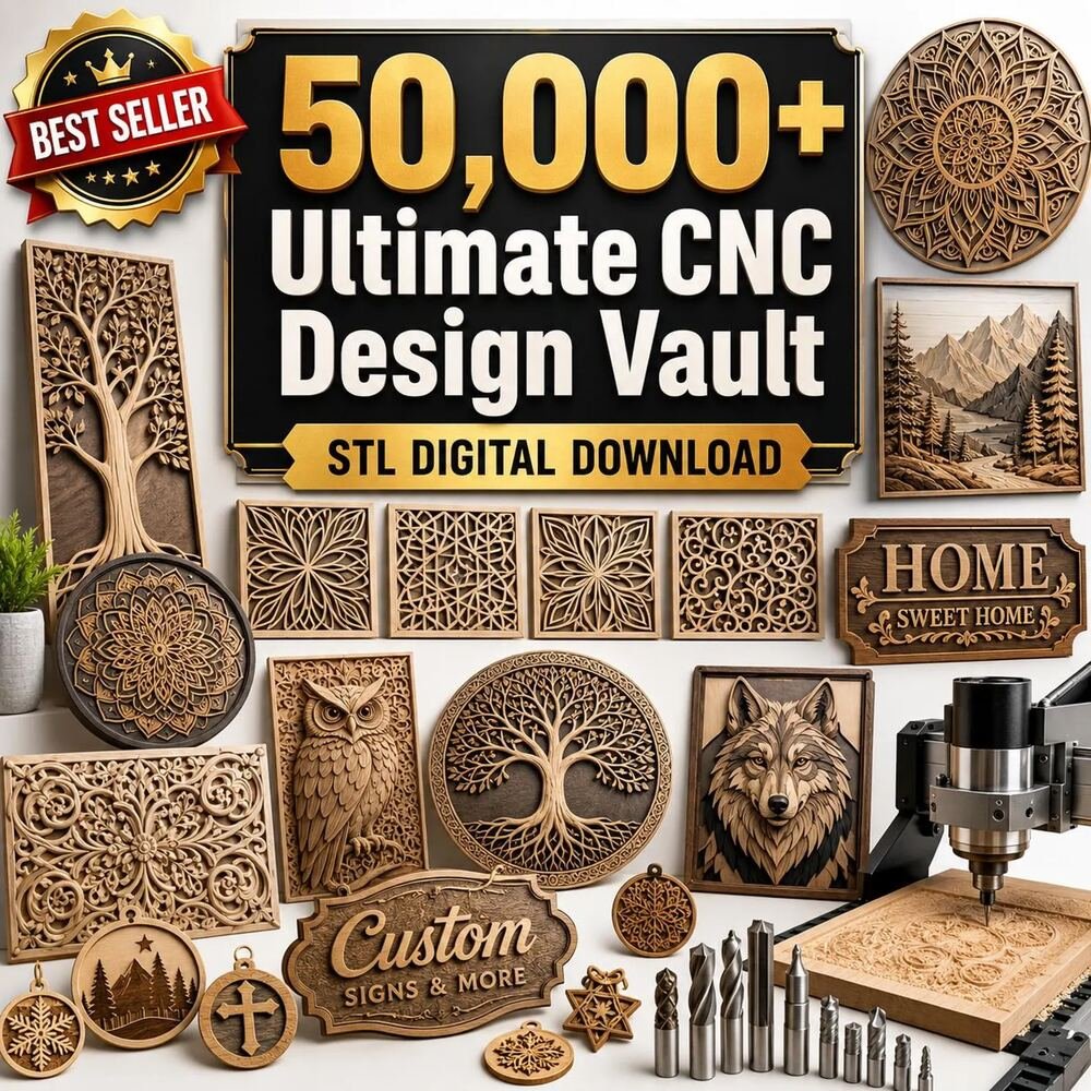 مكتبة تصاميم CNC